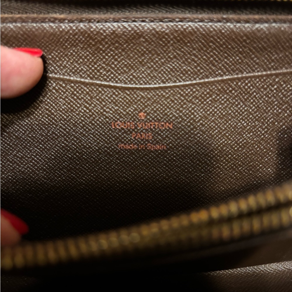 Authentic Louis Vuitton Damier Ebene Zip Wallet - Picture 2 of 9